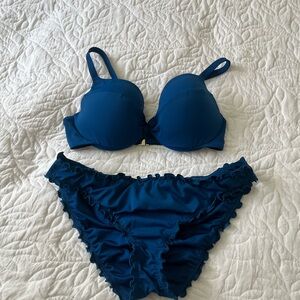 Victoria's Secret Blue Push Up Bikini